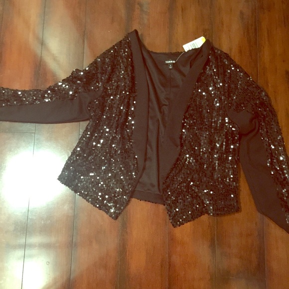 Torrid size 1 plus size Sequined Blazer
