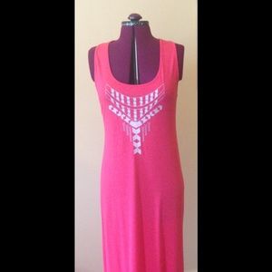 Xhilaration Salmon Maxi Dress (L)
