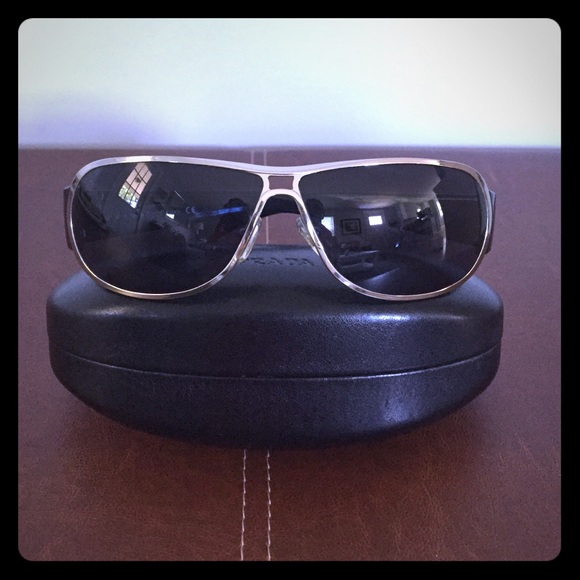 Prada Sunglasses - black and silver