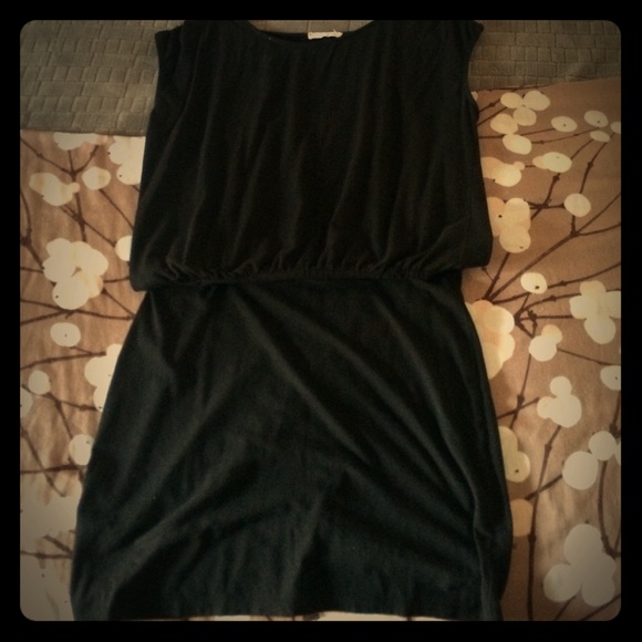 Black mini dress