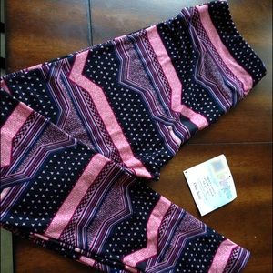 OS lularoe pink stripes