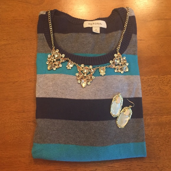 ❗️SALE❗️🎀 Cute Navy Blue & Gray Merona Sweater