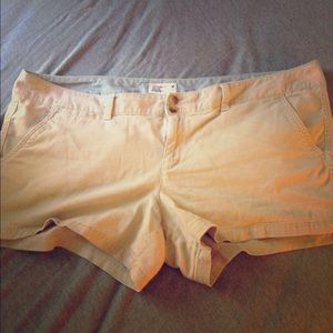 Tan shorts. American Eagle.