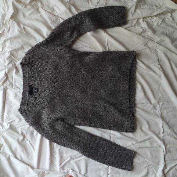 Grey knit sweater