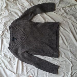 Grey knit sweater