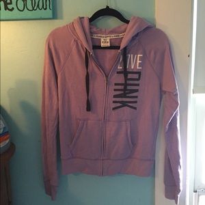 PINK zip up sweatshirt
