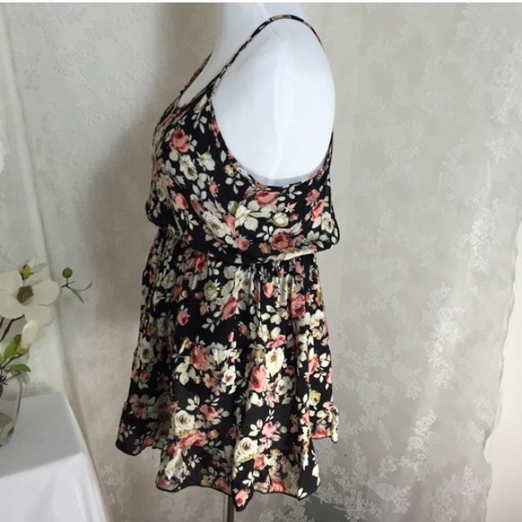 2X floral babydoll top - Picture 2 of 4