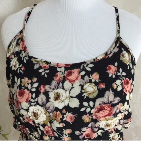 2X floral babydoll top - Picture 3 of 4