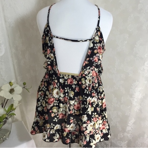 2X floral babydoll top - Picture 4 of 4