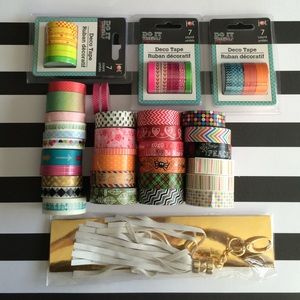 53 pieces of Washi & tassel bundle- Happy Planner