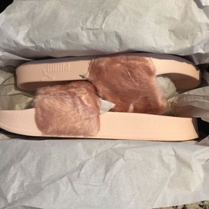 PINK FENTY PUMA SLIDES