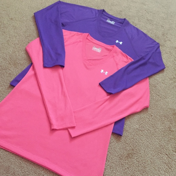 UA Long Sleeve V-Neck Tech Shirt Bundle