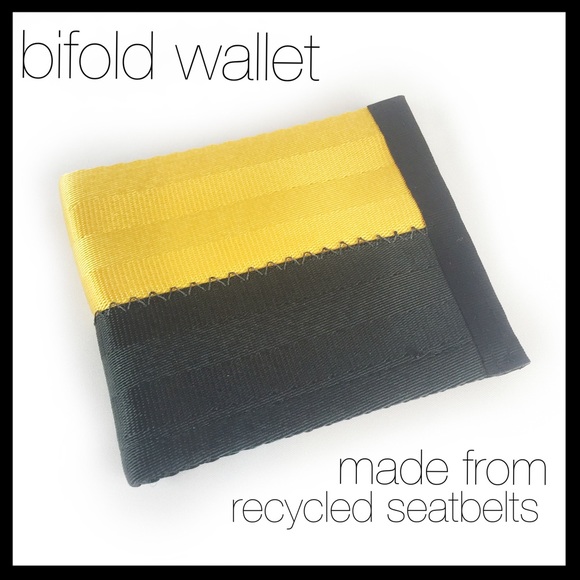 Retool Handbags - retool // handmade bifold seatbelt wallet • gold