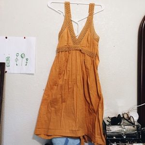 Mustard sun dress