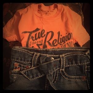 Authentic toddler TRUE RELIGION T-shirt xs