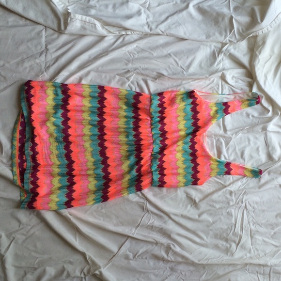 Bright multicolor cocktail dress