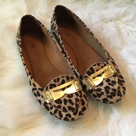 Weekend sale!! CUTE Sperry Leopard Flats - Sz 7