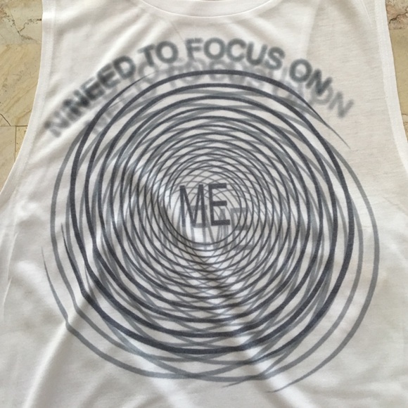 I need to focus on me shirt never worn size Small