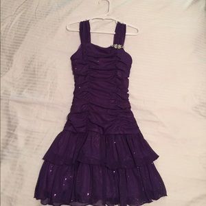Girls purple dress size 7
