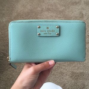 Mint/Light blue Kate Spade Wallet!