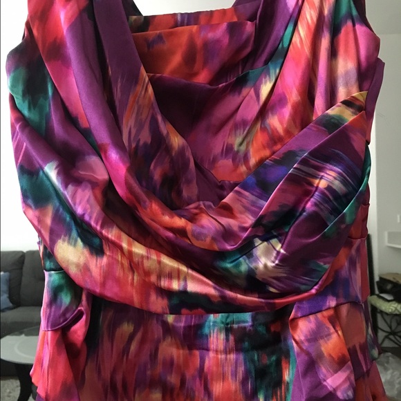 Floral print silk dress - Picture 3 of 3