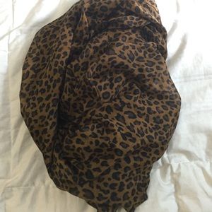 Cheetah print infinity scarf