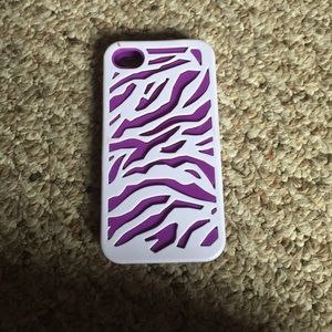 iPhone 4/4s zebra print case