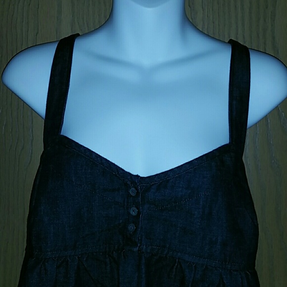 Denim Blue Halter Top - Picture 2 of 4