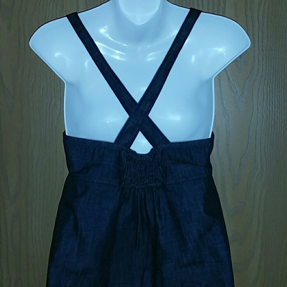 Denim Blue Halter Top - Picture 3 of 4