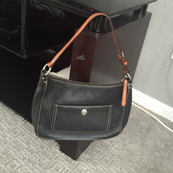 Coach leather hand bag
