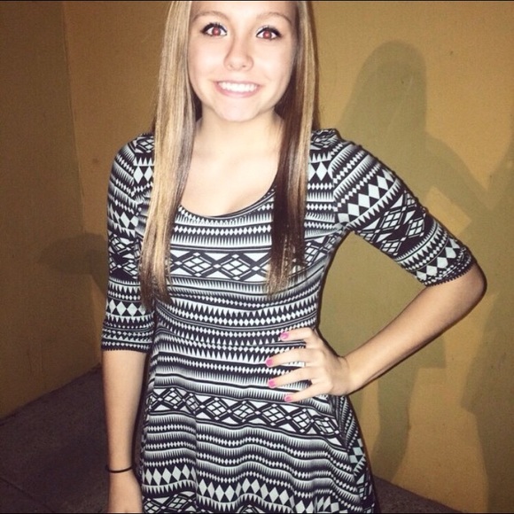 teal tribal dress - Picture 1 of 2