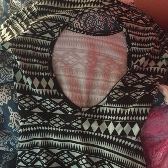 teal tribal dress - Picture 2 of 2