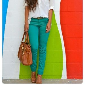 Teal Skinny Jeans