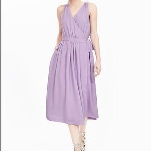 NWT Banana Republic Cross-Front Midi Dress, size 6