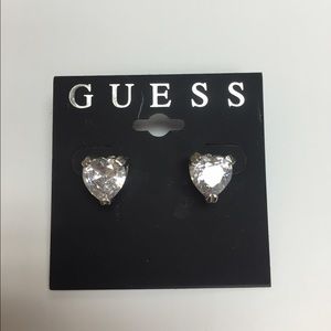 Guess heart studs