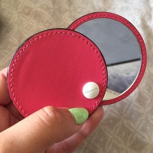 Pink Pomegranate Coach Compact Mirror
