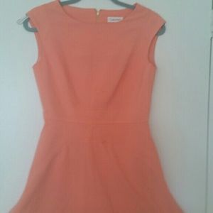 Coral A line dress