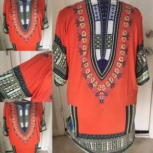 Dashiki mini dress/shirt