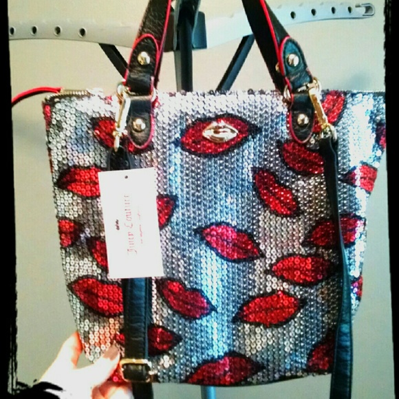 Brand-New Juicy Sequin Lips Purse
