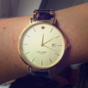 Kate Spade Gramercy Watch - tortoise shell/gold