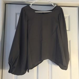 COCOLOVE BLOUSE. Grey Size Small