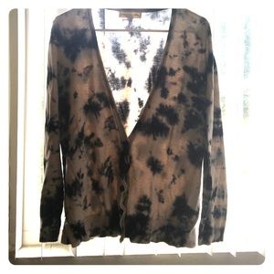 Urban Outfitters tie-dye button down cardigan.