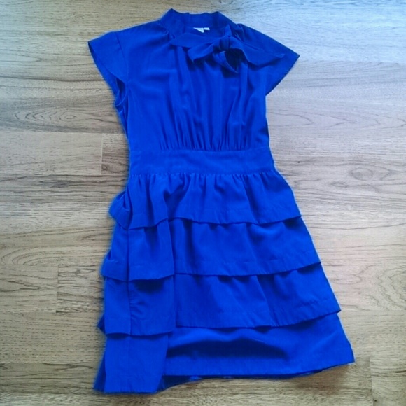 🎉HP!🎉 eShakti cobalt blue ruffle dress