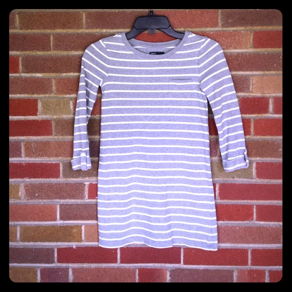 Gap Girls Stripe Sweatshirt Dress L/10
