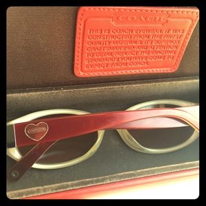 Red Coach Sunglasses 😎