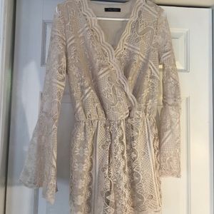 HONEY PUNCH ROMPER. Size Med. Ivory