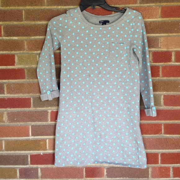 Gap Girls Polka Dot Sweatshirt Dress XL/12