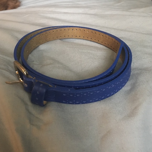 Blue Anthropologie dress belt