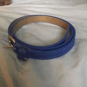 Blue Anthropologie dress belt