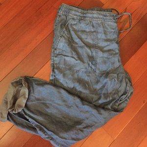 Old navy chambray capris(XL)